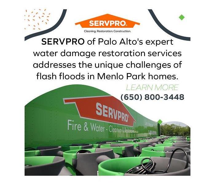 A large number of industry grade restoration equipment from SERVPRO