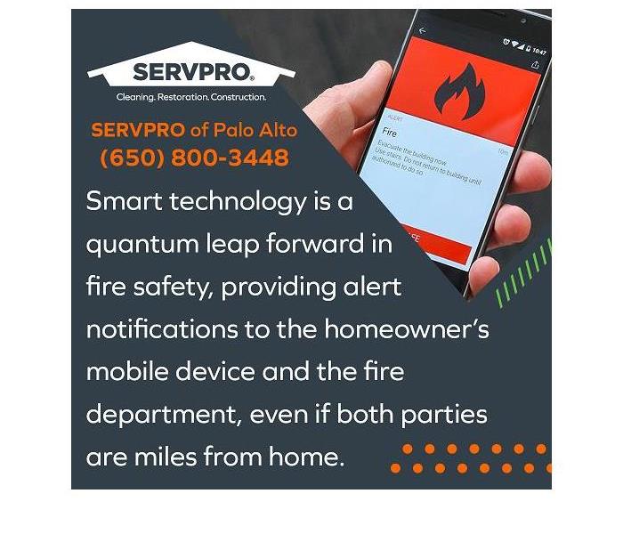 Smart phone with fire alert app